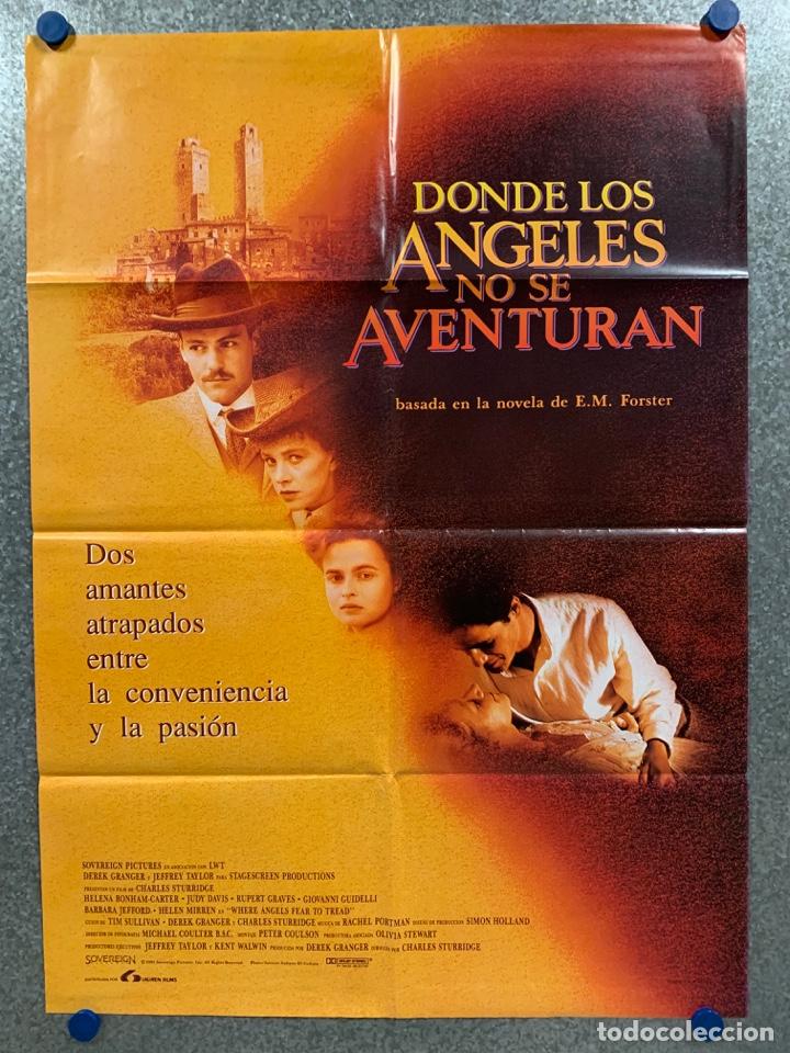 Kino: Donde los &aacute;ngeles no se aventuran. Helena Bonham Carter, Judy Davis. A&Ntilde;O 1991. POSTER ORIGINAL
