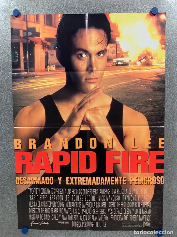 rapid fire. brandon lee, nick mancuso, powers b - Buy Posters of action  movies on todocoleccion