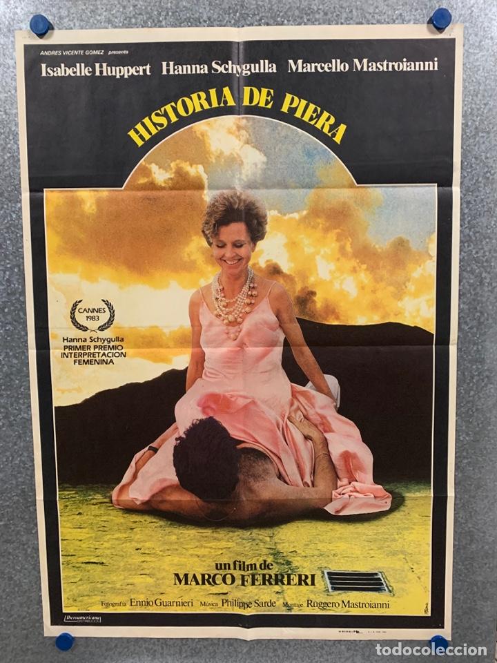 Kino: Historia de Piera. Isabelle Huppert, Marcello Mastroianni, Hanna Schyg. A&Ntilde;O 1984. POSTER ORIGINAL.