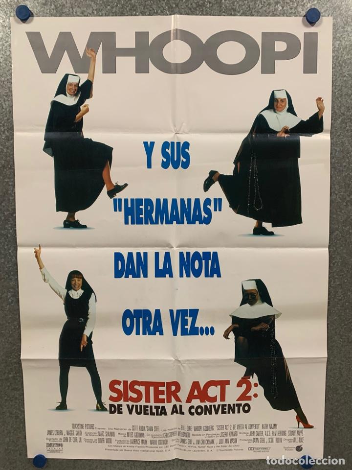 Kino: Sister Act 2: De vuelta al convento. Whoopi Goldberg, Maggie Smith, Wendy Makkena. POSTER ORIGINAL.