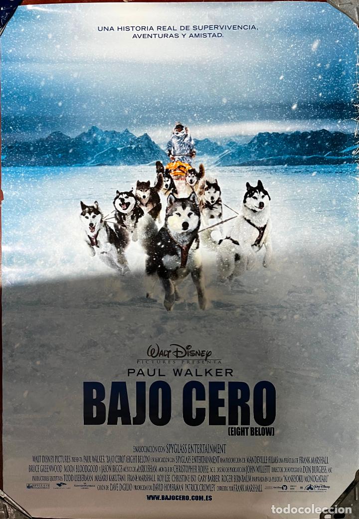 Cinema: CARTEL DE CINE ORIGINAL. PELICULA. BAJO CERO, PAUL WALKER. MEDIDAS: 69X99 CM.