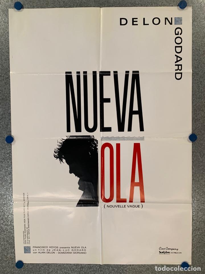 Kino: Nouvelle Vague (Nueva ola). Alain Delon, Domiziana Giordano, Jacques Dacqmine. POSTER ORIGINAL