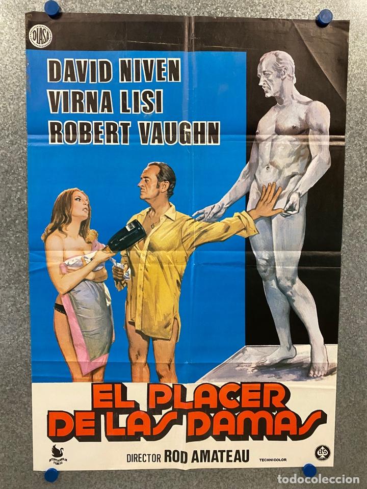 Kino: El placer de las damas. David Niven, Virna Lisi, Robert Vaughn, Ann Bell, John C. POSTER ORIGINAL.