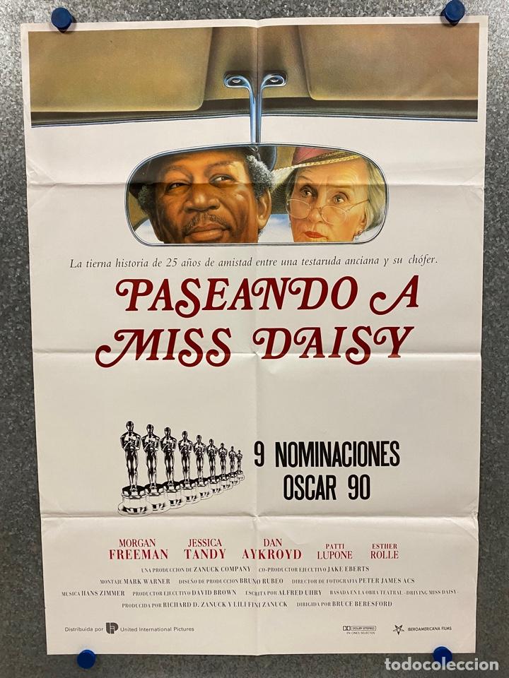 Kino: Paseando a Miss Daisy. Morgan Freeman, Jessica Tandy, Dan Aykroyd, Patti LuPone. POSTER ORIGINAL.