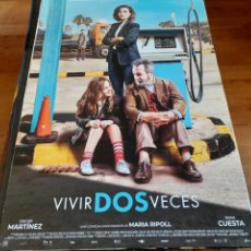 Cine: VIVIR DOS VECES - OSCAR MARTÍNEZ, INMA CUESTA, MAFALDA CARBONELL - PÓSTER ORIGINAL FILMAX 2019. Lote 320176013
