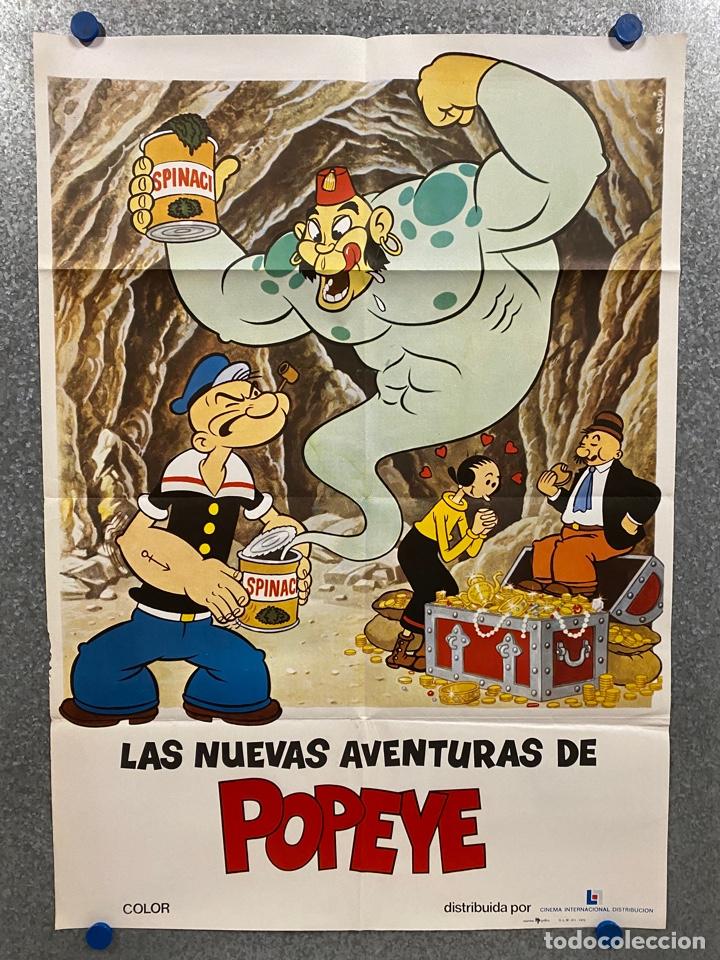 Cine: LAS NUEVAS AVENTURAS DE POPEYE. ANIMACI&Oacute;N. A&Ntilde;O 1978. POSTER ORIGINAL.