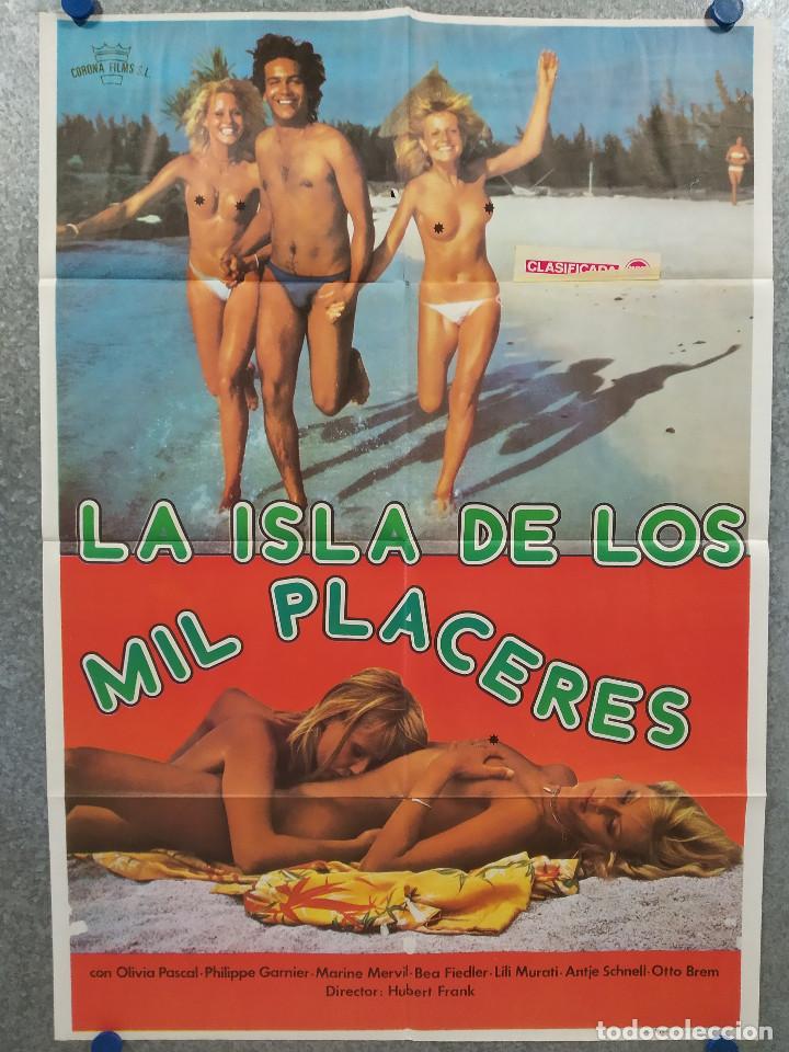 Kino: La isla de los mil placeres. Olivia Pascal, Philippe Garnier A&Ntilde;O 1979 - S- POSTER ORIGINAL.
