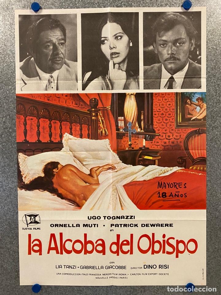 Cinema: La alcoba del obispo. Ugo Tognazzi, Ornella Muti, Patrick Dewaere, Katia. A&Ntilde;O 1978. POSTER ORIGINAL.