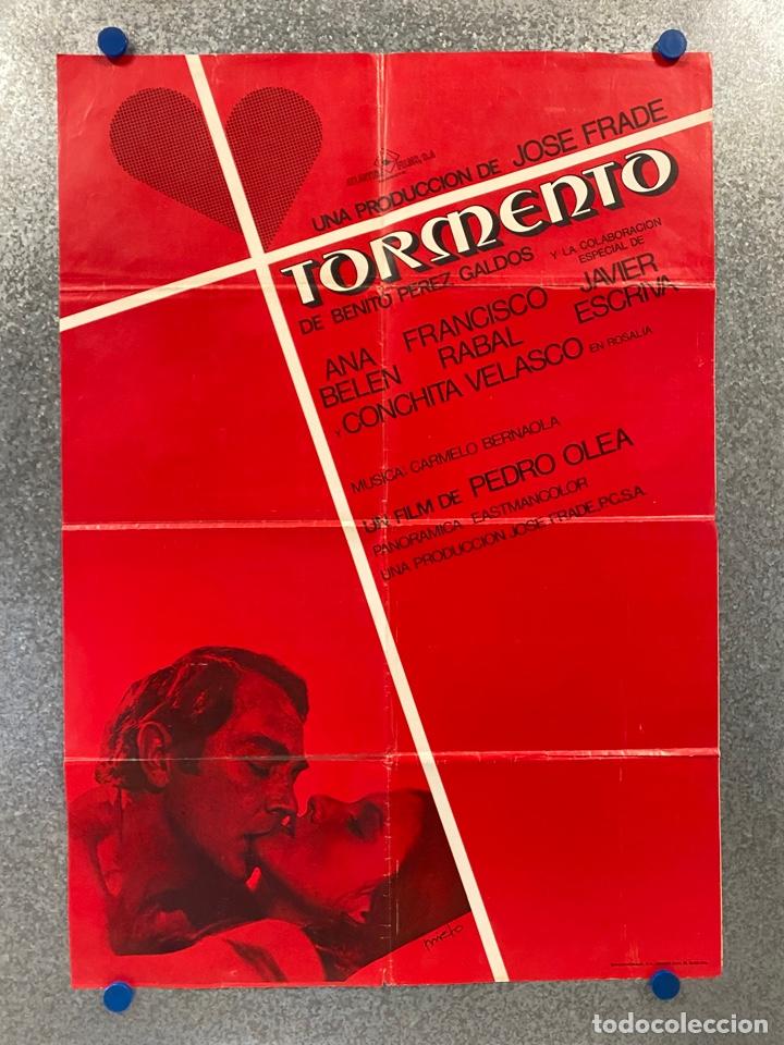 Kino: Tormento. Ana Bel&eacute;n, Francisco Rabal, Concha Velasco, Javier Escriv&aacute;. A&Ntilde;O 1974. POSTER ORIGINAL.