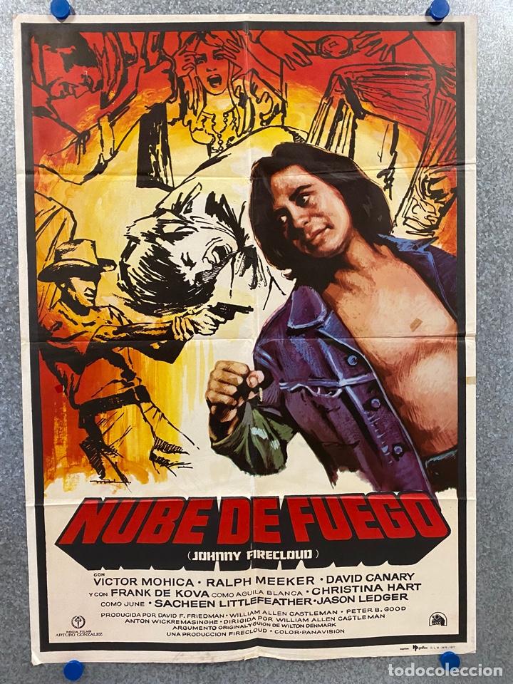 Cinema: Nube de fuego.Victor Mohica, Ralph Meeker, David Canary. A&Ntilde;O 1977. ARTES MARCIALES. POSTER ORIGINAL.
