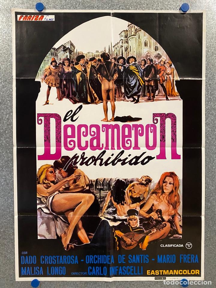 Cinema: EL DECAMERON PROHIBIDO. DADO CROSTAROSA, MALISA LONGO, MARIO FRERA. A&Ntilde;O 1978. POSTER ORIGINAL.