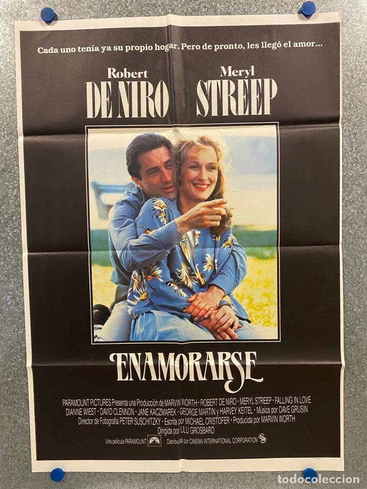 Kino: Enamorarse. Meryl Streep, Robert De Niro, Harvey Keitel, Jane Kaczmarek. A&Ntilde;O 1985. POSTER ORIGINAL.