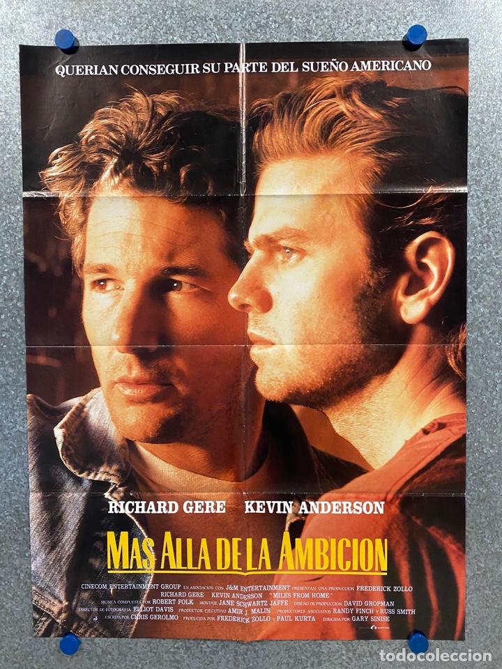 Kino: M&aacute;s all&aacute; de la ambici&oacute;n. Richard Gere, Kevin Anderson, John Malkovich. POSTER ORIGINAL.