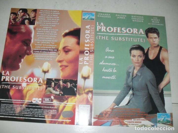 Cinema: CARATULA ORIGINAL VHS:LA PROFESORA(THE SUBSTITUTE).procede de videoclub.a&ntilde;os 80/90/00.BUEN ESTADO.