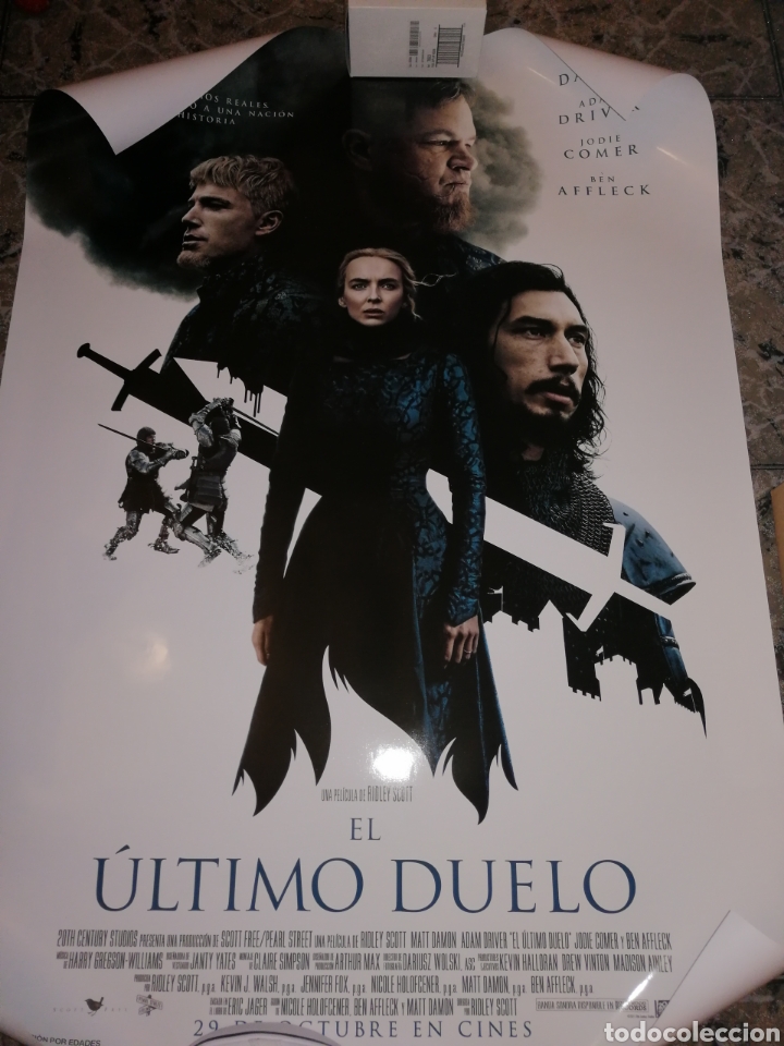Cine: Poster Original El Ultimo Duelo 100x70 - Foto 1