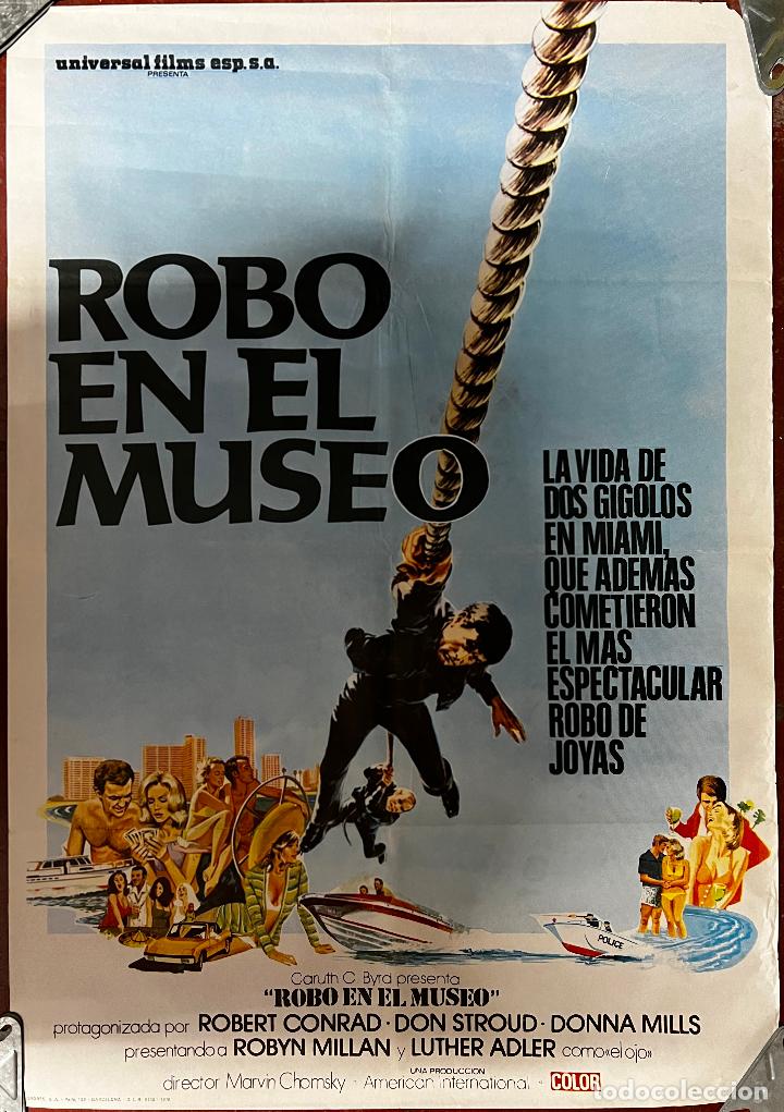 Cin&eacute;ma: CARTEL DE CINE ORIGINAL. PEL&Iacute;CULA, ROBO EN EL MUSEO, A&Ntilde;O 1976. MEDIDAS: 68X98 CM.