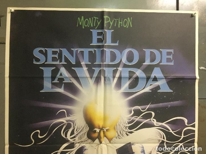 Cine: ODC B896 EL SENTIDO DE LA VIDA MONTY PYTHON POSTER ORIGINAL 70X100 ESTRENO - Foto 2