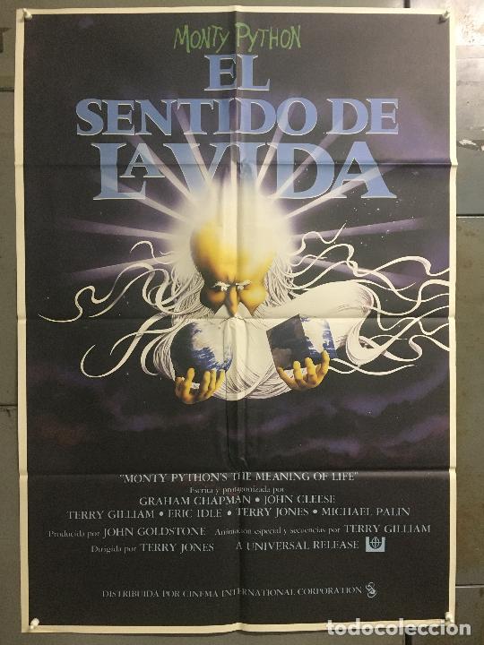 Cine: ODC B896 EL SENTIDO DE LA VIDA MONTY PYTHON POSTER ORIGINAL 70X100 ESTRENO - Foto 1