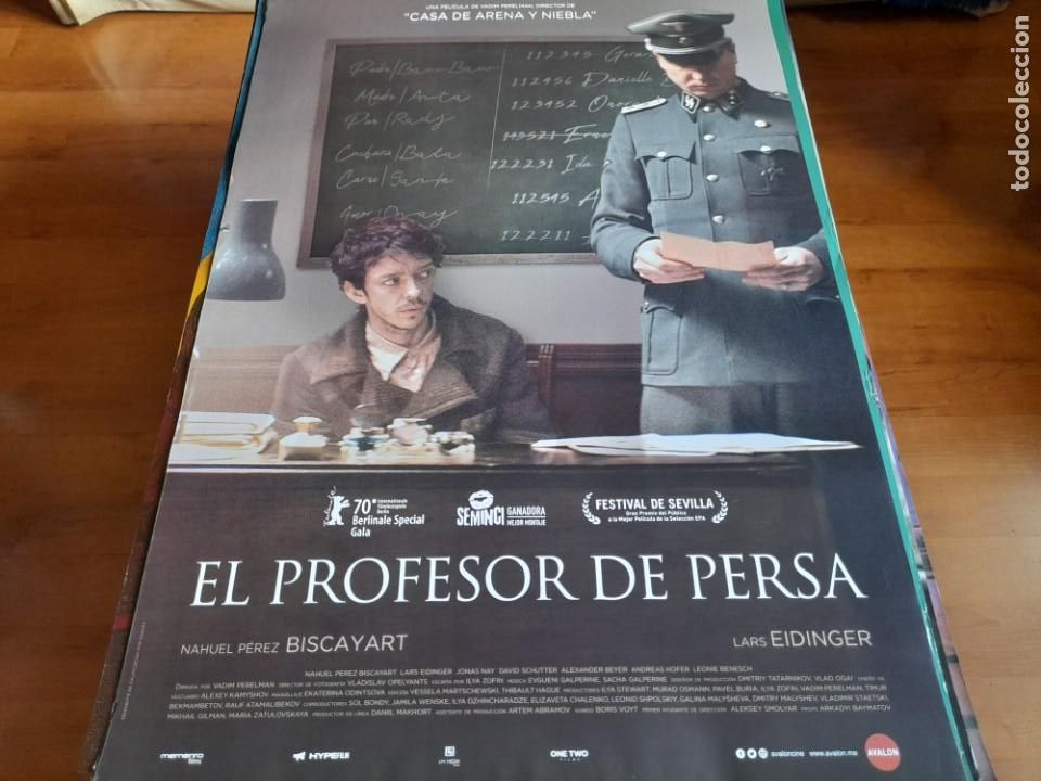 Cinema: El profesor de persa - Nahuel P&eacute;rez Biscayart, Lars Eidinger - guia original avalon 2020