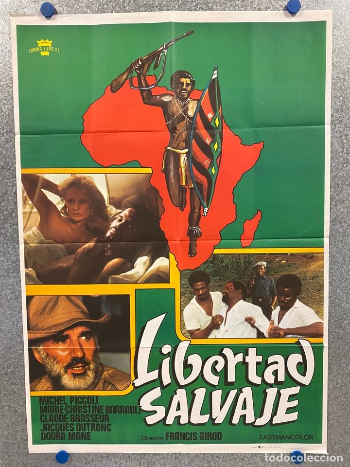 Kino: Libertad salvaje. Michel Piccoli, Marie-Christine Barrault, Claude B. A&Ntilde;O 1979. POSTER ORIGINAL.