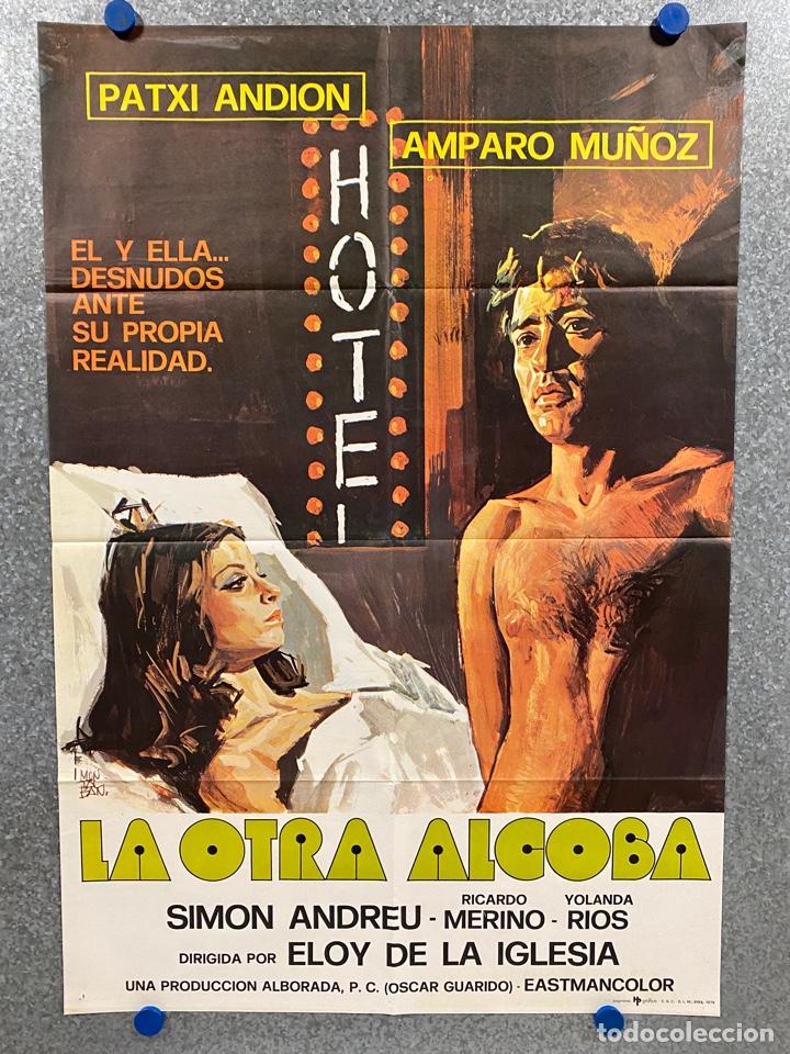 Cine: La otra alcoba. Patxi Andi&oacute;n, Amparo Mu&ntilde;oz, Sim&oacute;n Andreu, Ricardo Merino. A&Ntilde;O 1976. POSTER ORIGINAL.