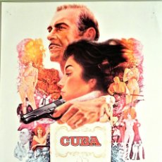 Cine: CUBA 1979 SEAN CONNERY (ESCENA PUBLICITARIA DE LA PELICULA) CARTEL ORIGINAL DE CINE. Lote 325675683