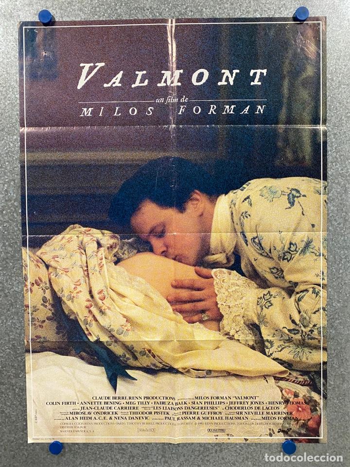Cine: Valmont. Colin Firth, Annette Bening, Meg Tilly, Fairuza Balk. A&Ntilde;O 1989. POSTER ORIGINAL