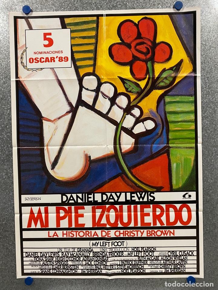 Kino: Mi pie izquierdo. Daniel Day-Lewis, Brenda Fricker, Ray McAnally, Fiona S. A&Ntilde;O 1989. POSTER ORIGINAL