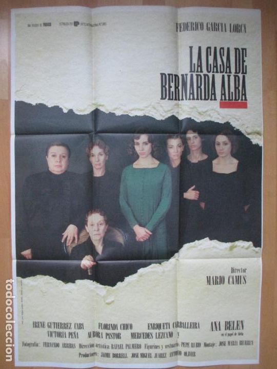 Kino: CARTEL CINE LA CASA DE BERNARDA ALBA IRENE GUTIERREZ CABA FLORINDA CHICO C2124