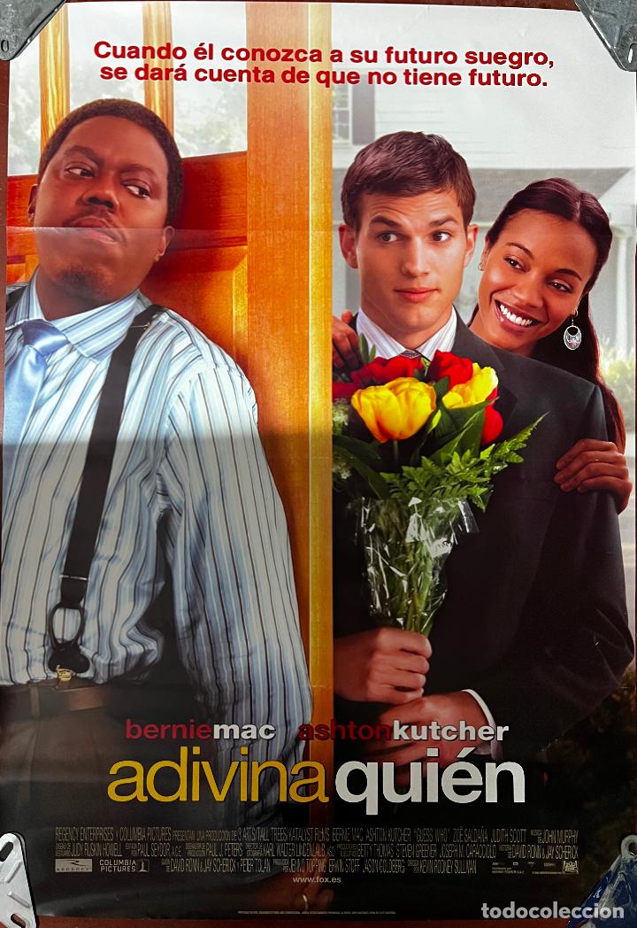 Cinema: CARTEL DE CINE ORIGINAL. PELICULA, ADIVINA QUIEN, BERNIE MAR, ASHTO KUTCHER. MEDIDAS: 68X98 CM.