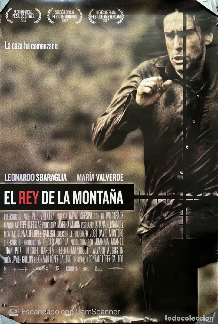 Cin&eacute;ma: CARTEL DE CINE ORIGINAL. EL REY DE LA MONTA&Ntilde;A. LEONARDO SBARAGLIA - MARIA VALVERDE. 68 X 48.5 CM