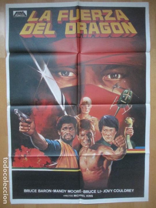 Cinema: CARTEL CINE LA FUERZA DEL DRAGON BRUCE BARON MANDY MOORE C2151