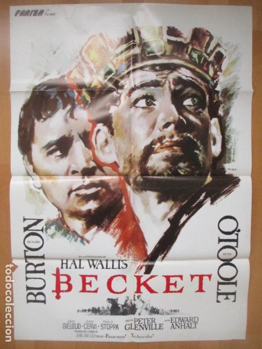 Cinema: CARTEL CINE BECKET RICHARD BURTON PETER O TOOLE MAC C2157