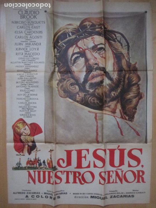 Cinema: CARTEL CINE JESUS, NUESTRO SE&Ntilde;OR ALFREDO ZACARIAS MIGUEL ZACARIAS MEXICO C2164