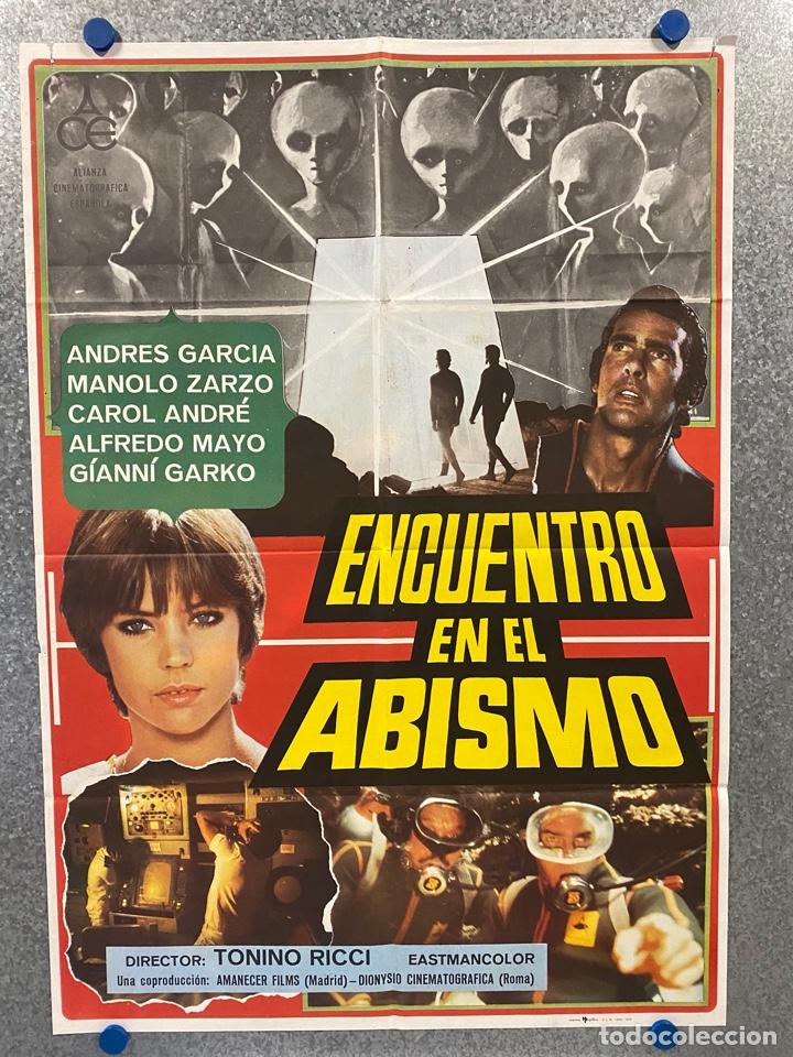 Cinema: Encuentro en el abismo. Andr&eacute;s Garc&iacute;a, Gianni Garko, Gabriele Ferzetti. A&Ntilde;O 1979. POSTER ORIGINAL