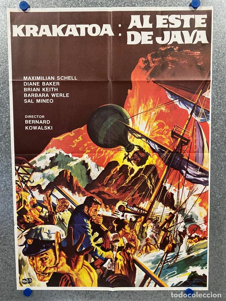Cine: Al este de Java. Maximilian Schell, Diane Baker, Brian Keith, Barbara Werle. POSTER ORIGINAL - Foto 1