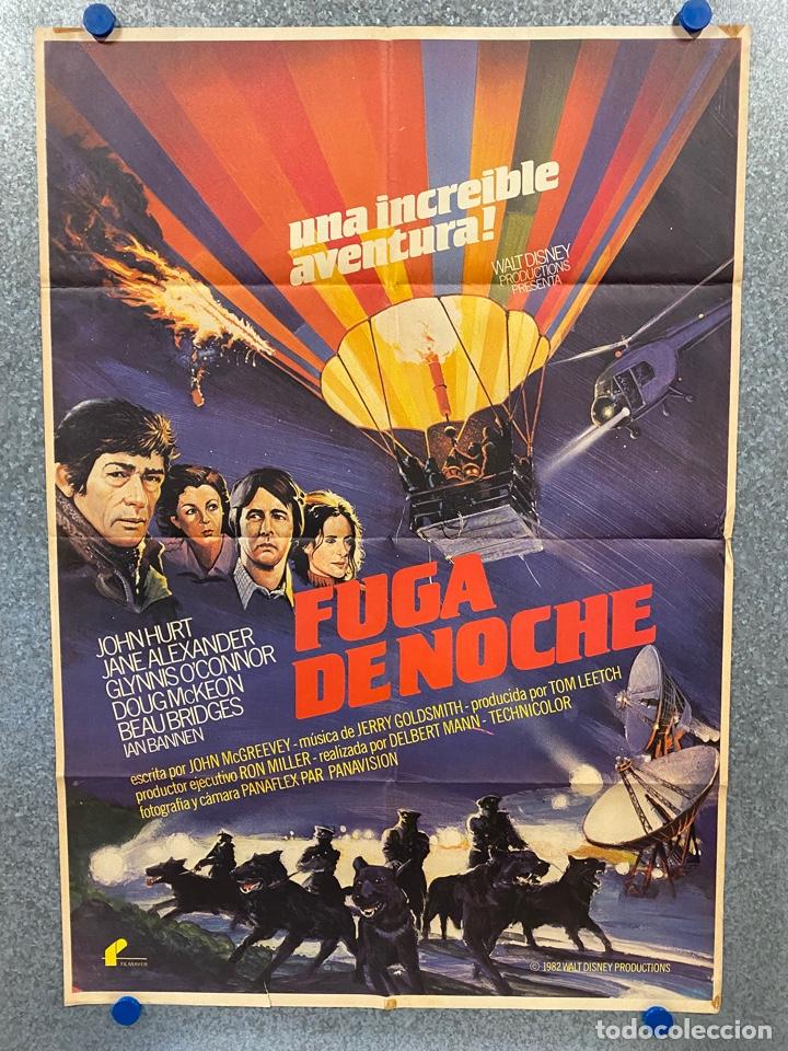 Cinema: Fuga de noche. John Hurt, Jane Alexander, Beau Bridges, Doug M. A&Ntilde;O 1982. DISNEY. POSTER ORIGINAL