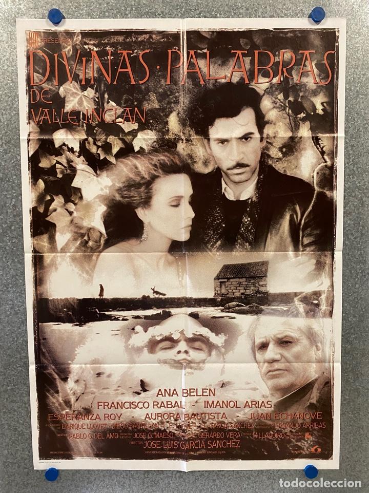 Cinema: Divinas palabras. Ana Bel&eacute;n, Francisco Rabal, Imanol Arias. A&Ntilde;O 1987. POSTER ORIGINAL.