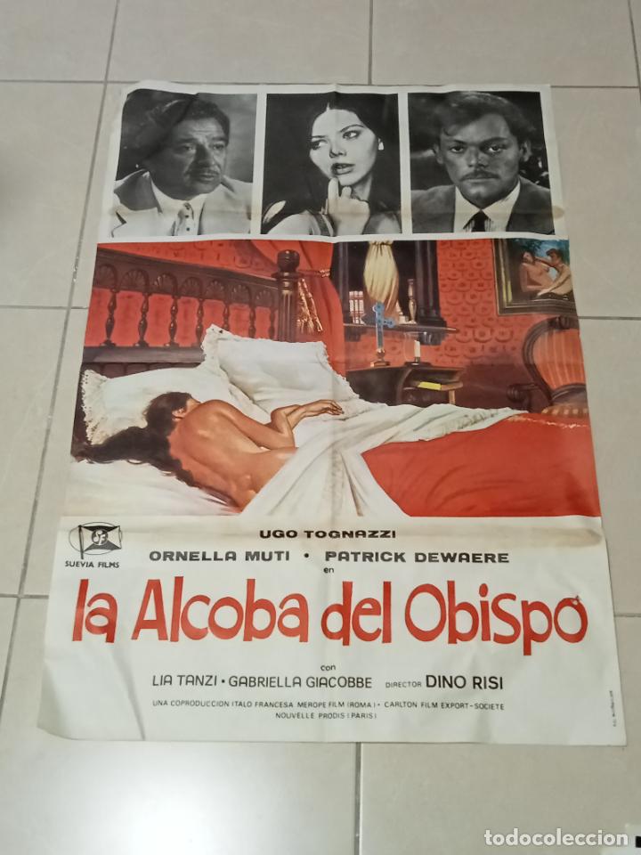 Cinema: CARTEL DE CINE. ORIGINAL. LA ALCOBA DEL OBISPO. 100 X 70 CM