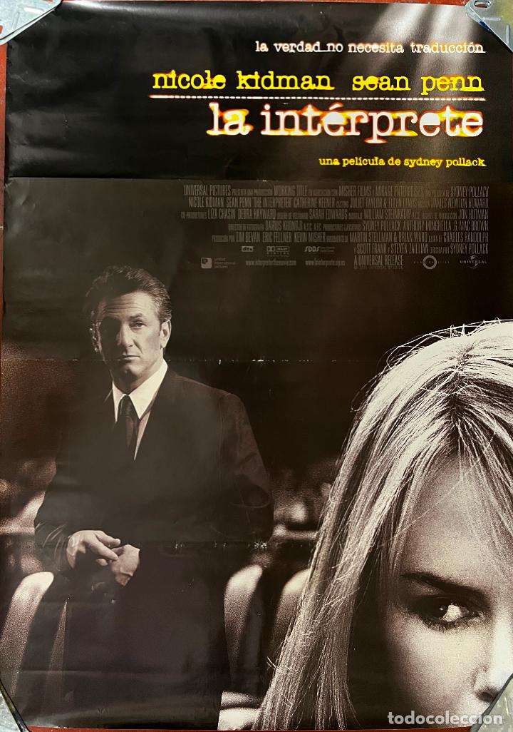 Cinema: CARTEL DE CINE ORIGINAL. PEL&Iacute;CULA, LA INTERPRETE, LA VERDAD NO NECESITA TRADUCCION. MEDIDAS: 68X98CM