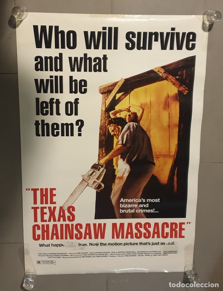 Cine: CARTEL ORIGINAL DE TEXAS CHAINSAW MASSACRE - Foto 1