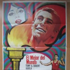 Cine: CARTEL CINE, EL MEJOR DEL MUNDO, TONY S. ISBERT, KARLA, 1969, C680