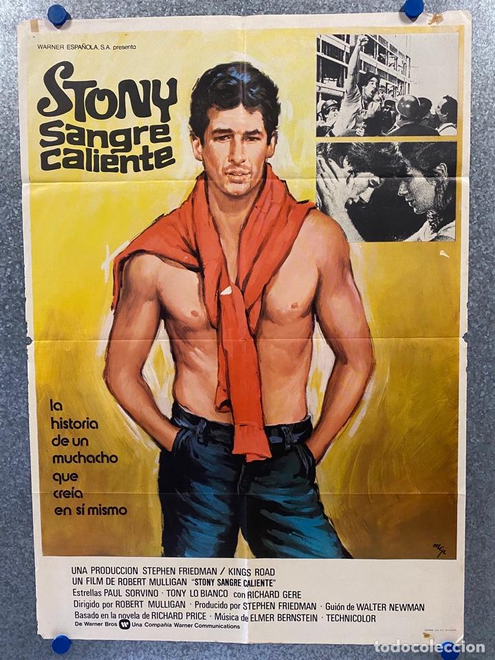 Cinema: Stony, sangre caliente. Richard Gere, Paul Sorvino, Tony Lo Bianco, Lelia.A&Ntilde;O 1979. POSTER ORIGINAL.
