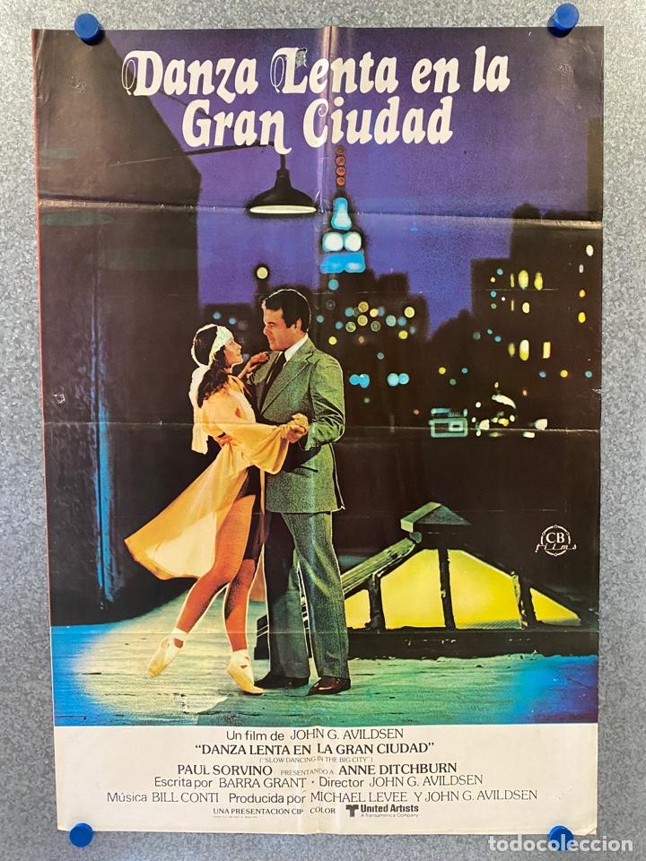Cinema: Danza lenta en la gran ciudad.Paul Sorvino, Anne Ditchburn, Nicolas Coster, Anita. POSTER ORIGINAL.