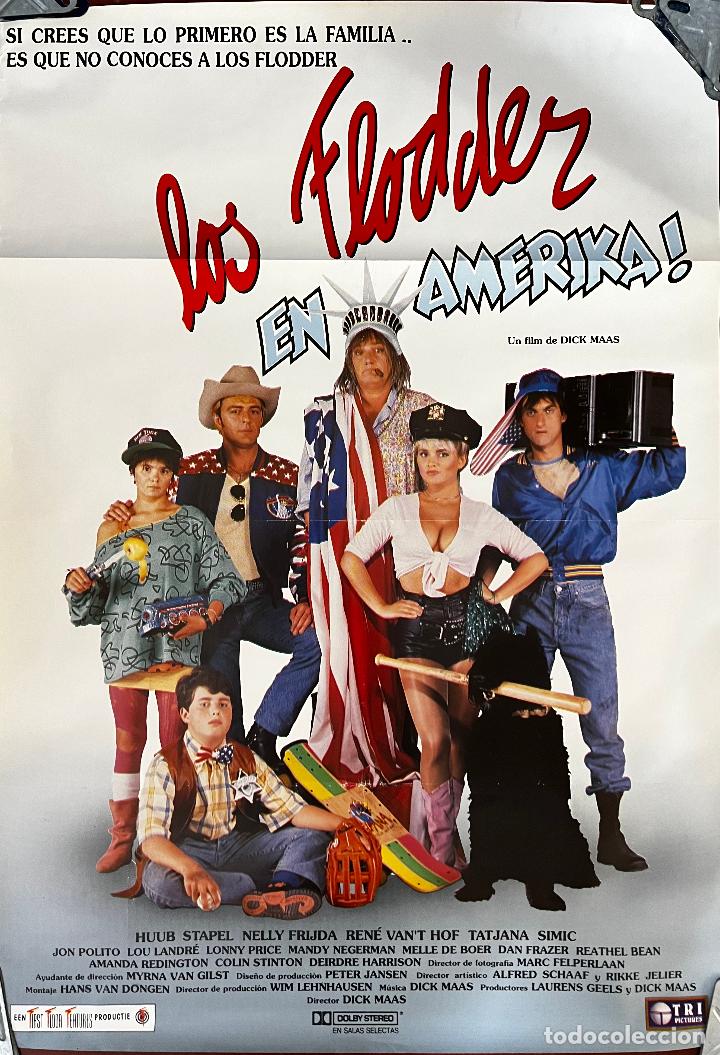 Cinema: CARTEL DE CINE ORIGINAL. PELICULA, LOS FLODDER EN AMERICA. MEDIDAS: 68X98 CM.