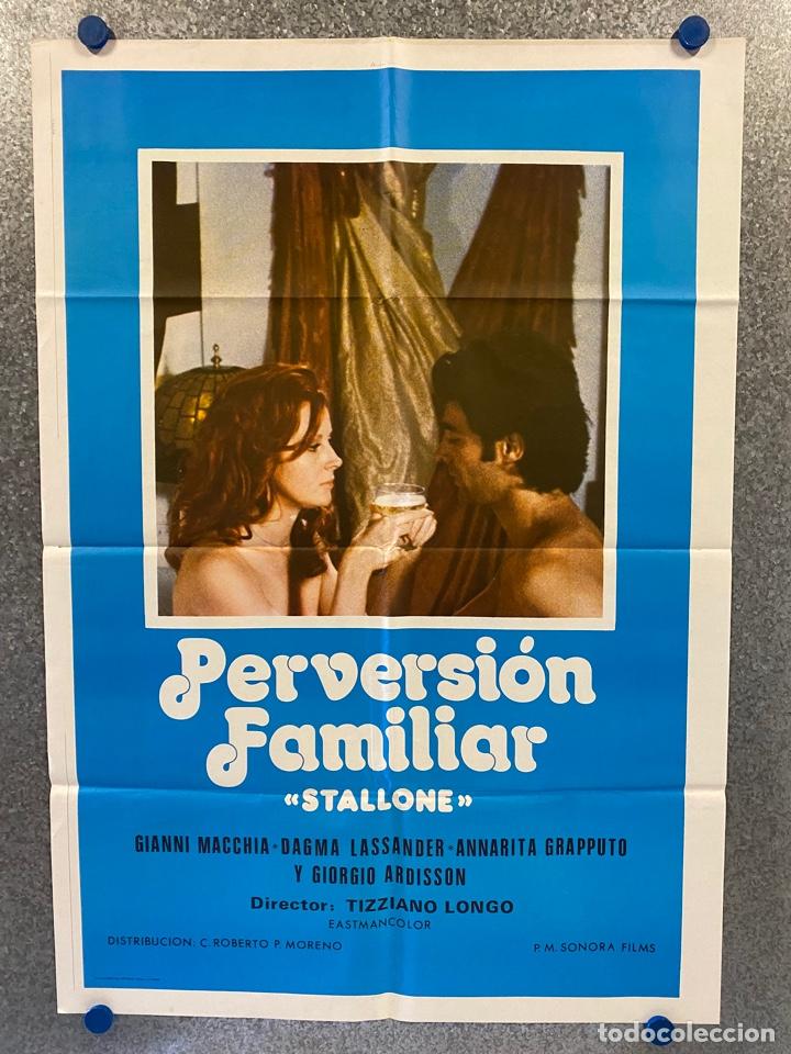 Cinema: Perversi&oacute;n familiar. Gianni Macchia, Dagmar Lassander, Annarita Grapputo. A&Ntilde;O 1980. POSTER ORIGINAL.