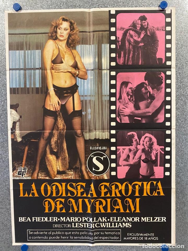 Cinema: LA ODISEA ER&Oacute;TICA DE MYRIAM. BEA FIEDLER, MARIO POLLAK, HERBERT STINY. A&Ntilde;O 1982. POSTER ORIGINAL.