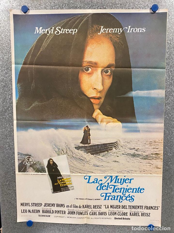 Cinema: La mujer del teniente franc&eacute;s. Meryl Streep, Jeremy Irons, Hilton McRae. A&Ntilde;O 1983. POSTER ORIGINAL.