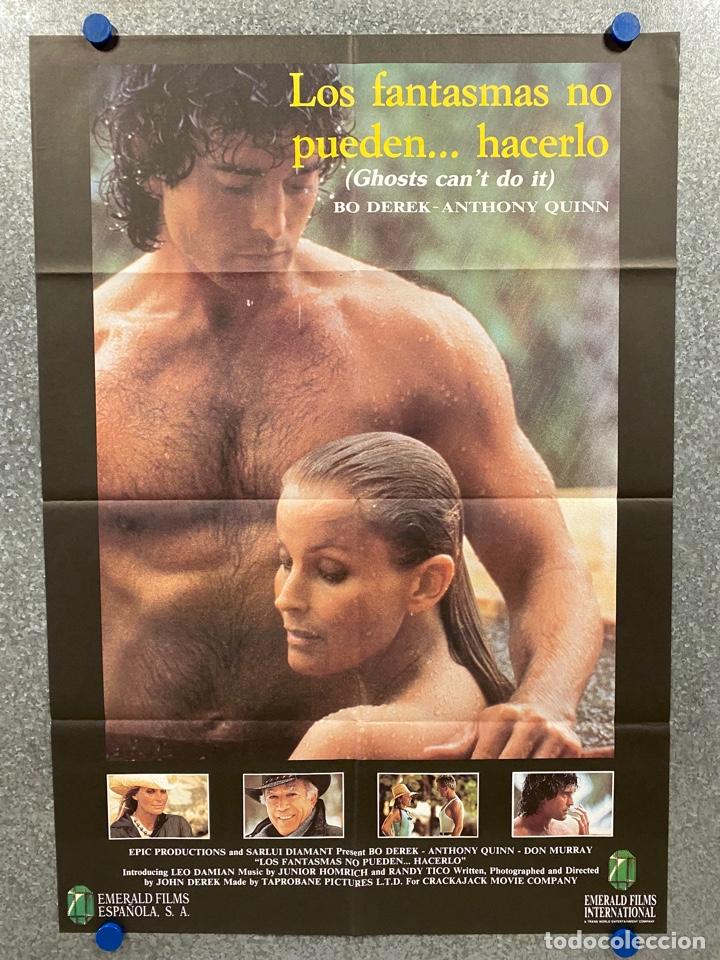 Cinema: Los fantasmas no pueden... hacerlo. Bo Derek, Anthony Quinn, Don Murray, Leo D. POSTER ORIGINAL.