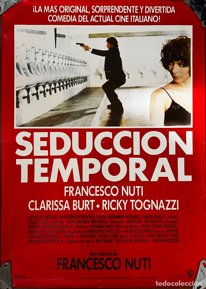 Cinema: CARTEL DE CINE ORIGINAL. PELICULA, SEDUCCI&Oacute;N TEMPORAL, FRANCESCO NUTI. MEDIDAS: 98X68 CM.